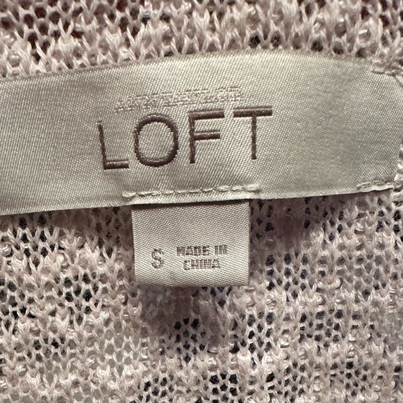 LOFT Women's Textured Pink Sweater - Picture 2 of 4